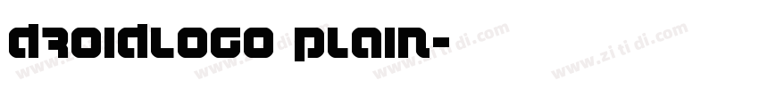 DroidLogo Plain字体转换
